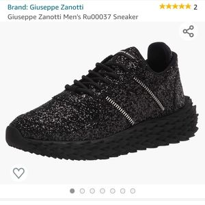 Giuseppe Zanotti Nero Glitter Size 12's